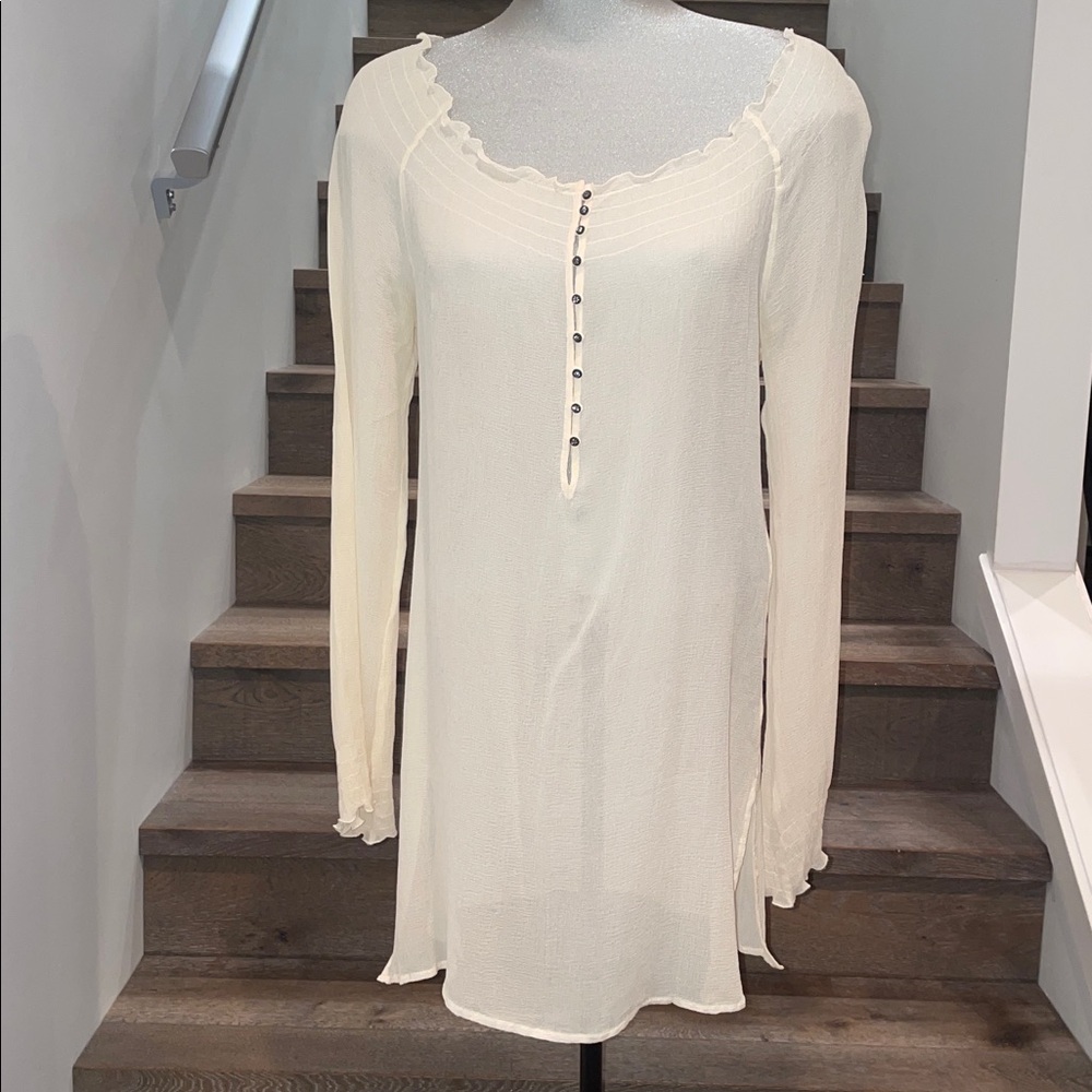 Twelfth Street by Cynthia Vincent Elegant Cream Women's Top